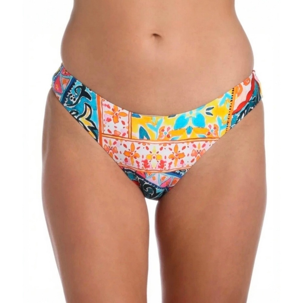 NWT La Blanca Soleil Hipster Bikini Swimsuit Bottom Multicolor LB3ZF90 Size 6